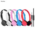 Wenefang 【New design】3.5mm Wired Over-Ear Headphones Foldable Sports Headset Portable Music Earphones For Kids Mp4 Mp3 Smartphones Lap. 
