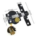 Durable Construction 50mm Size Heavy Duty Door Catch Lock 70mm Size Thickened Rod Barrel Bolt Solid Rod Multiple Sizes Slide Catch Hasp Lock Export Use. 