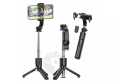 Hoco K17 Figure Mini Live Broadcast Stand Bluetooth Selfie Stick With Tripod And Shutter Button Wireless Tripod Selfie Stand. 
