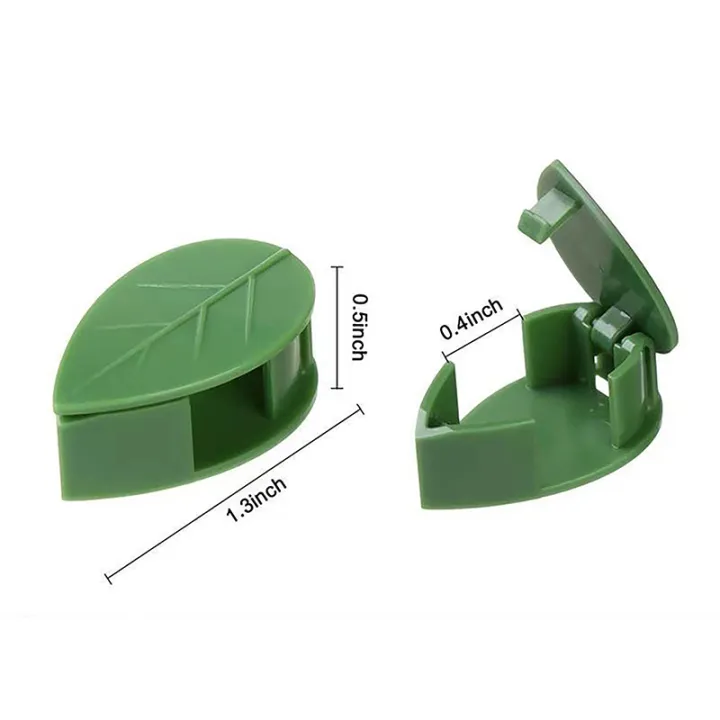 10pcs%20Plant%20Stand%20Green%20Leaf%20Clip%20Self%20Adhesive%20Plant%20Clip%20Home%20Garden%20Vine%20Nicle%20-%20Image%204
