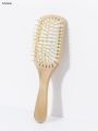 Sutuiying 1pc large square exfoliating hair brush, scalp massage hair brush, Hot Selling wooden air cushion comb, suitable for all hairstyles ﻿. 