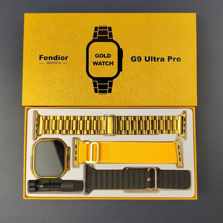 Linman%20G9%20Ultra%20Pro%20Gold%20Smart%20Watch%20Hk%209Ultra%20Fendior%20New%20G9%20Ultra%20Pro%20Gold%20UltLuxury%20ra%20Series%20i20%20Ultra%20Suite%20with%20airpods%20Hk%209%20Ultra%20Watch%20Wireless%20Charging%20-%20Image%205