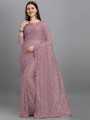 Self Design Bollywood Net Saree For Women. 