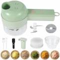 4 in 1 Portable Electric Vegetable Cutter Set,Vegetable Chopper. 