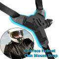 Helmet Chin Mount With Mobile And Action Camera Holder Bracket. 
