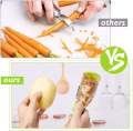 Multifunction Potato & Vegetable Peeler with Storage Box – Ergonomic Non-Slip Handle for Peeling Carrots, Fruits, & Vegetables – Kitchen Essential. 