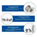 Extend Long Hex Coupling M3 M4 M5 M6 M8 M10 M12 304 Stainless Steel Standoff Rod Connector Thread Nut for Bolts Studs Screws. 