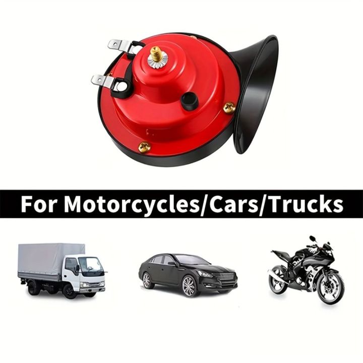 2Pcs%20Motorcycles%20Modification%2012V/24V%20Loud%20Car%20Horn%20300DB%20Super%20Loud%20Air%20Horns%20Replacement%20Kit%20Red%20Waterproof%20Motorcycles%20Speaker%20Universal%20-%20Image%207