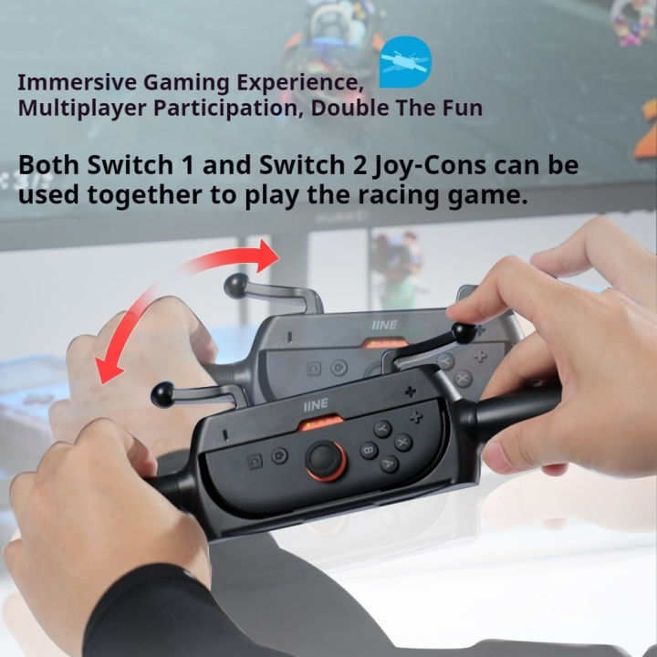 Motorcycle Steering Wheel For Nintendo Switch & Switch 2 / OLED JoyCon ...
