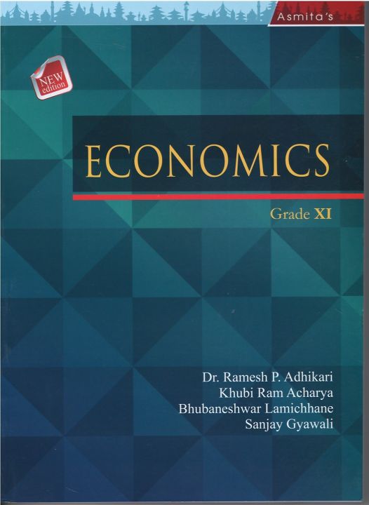 Economics Textbook In English For Class 11 Asmita New Syllabus 2077