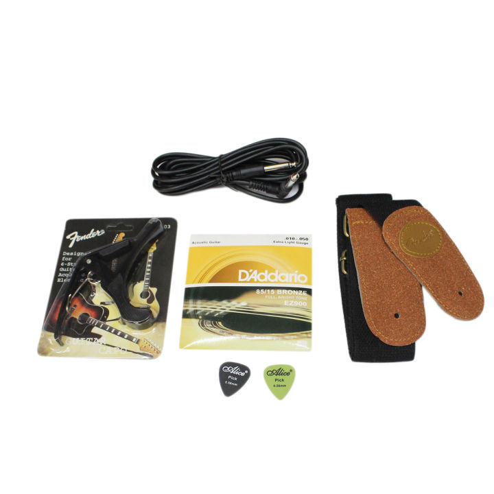 Matilda%20Acoustic%20Guitar%20With%20Tunner%20With%20Cover%20,%20String,%20Capo,%20Belt,%20Jackwire%20And%202Picks%20-%20Image%207