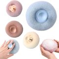 New Soft Mesh Bath Sponge Balls Cleaning Brush Body Cleaner Bathroom Accessories- 1 Piece (Suction Facility). 
