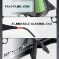 JAERBEE Automatic Dimming Welding Goggles Large View Auto Darkening Protective Glasses for Arc Welding Grinding Cutting,B. 