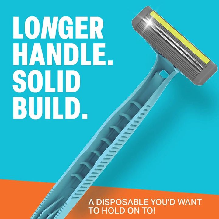 Bombay%20Shaving%20Company%20Disposable%20Shaving%20Razor%20for%20Men,%20Razor%20with%20Rubber%20Grip%20Handle%20and%20Safety%20Cap,%20Pack%20of%205%20-%20Image%202