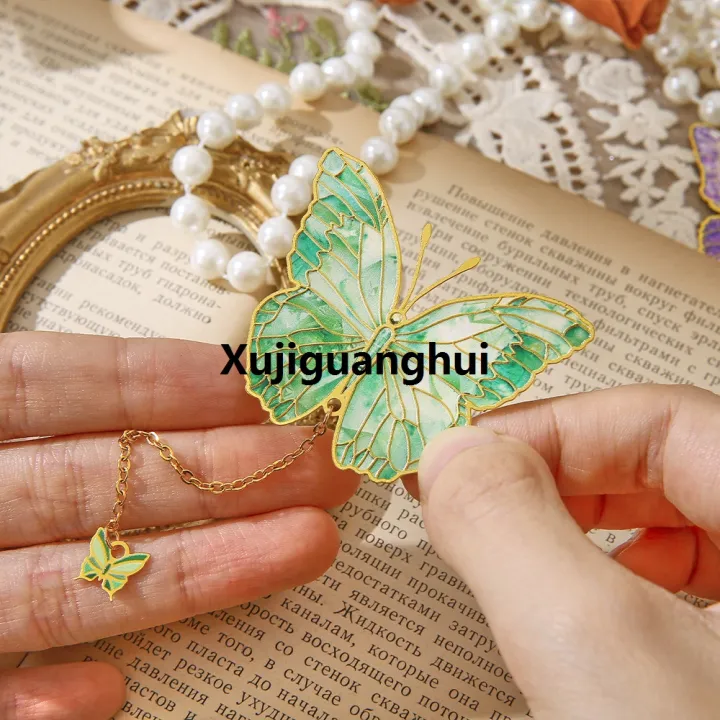 Xujiguanghui%20%E3%80%90Best%20value%20for%20money%E3%80%911%20Pc%20Cute%20Butterfly%20Metal%20Bookmark%20Colorful%20Bronzing%20Bookmark%20With%20Chain%20Gifts%20For%20Book%20Lovers%20Readers%20Writers%20Friends%20Adults%20-%20Image%204