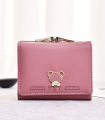 Cute Wallet Small Short Purse for Women - Luxury Design, Microfiber Synthetic PU Leather, Compact and Stylish. 