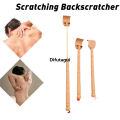 Difutagui Profesional 1pc Adjustable Back Scratcher Four Section Retractable New Aid Stick Scratching Massage Roller Long Wooden Body Itch Tools. 