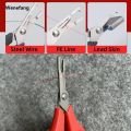 Wenefang DNDYUJU Stainless Steel Multifunctional Fishing Plier PE Line Cutter Hot Selling with Jagged Hook Remover Carp Fishing Tools Accessories. 