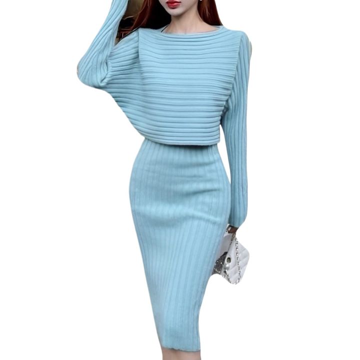 Sleeveless One Piece+ Outer Two Piece Set Dress