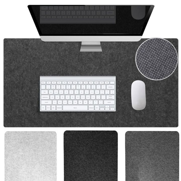 High Quality Gaming Accessories Wool Felt Mouse Pad Non-slip Large Size Laptop Table Mat Soft Writing Mat Computer Desk Protector Home Office