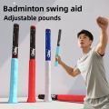 Durable Adjustable Badminton Racket Swing Trainer Professional Single Person Whipping Power Trainer Swing Auxiliary Equipment Badminton Practice. 