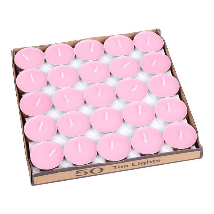Landhoow 300 Pcs Unscented Assorted Colors Tealight Candles 6 Colors Mini Tealight Candles Bulk 2 Hours Burn Time Small Flameless Votive