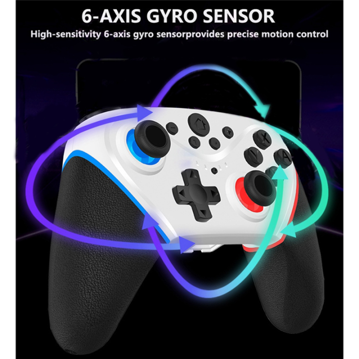 For%20Android%20PC%20360%20Steam%20TV%20Box%20Switch%20Wireless%20Bluetooth%20Multifunction%20Convenient%20Practical%20Gamepad,%20Black%20-%20Image%206