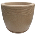 Gamala/Flower pot Jaguar Cool Pot 17 Inch With Tray SEND STONE -Gamala. 