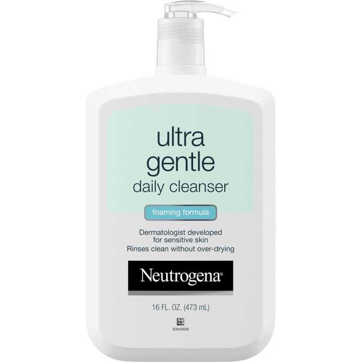 Neutrogena Ultra Gentle Daily Facial Cleanser for Sensitive Skin, Oil-Free, Soap-Free  16 oz By Genuine collection