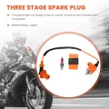 Motorcycle Modification Racing Ignition Coil Spark Plug CDI for GY6 GY6 50Cc 125Cc 150Cc 4-Stroke Engine Scooter Moped. 