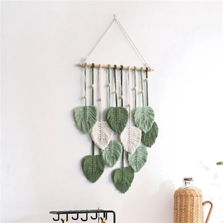 OUMERY%203X%20Leaf%20Macrame%20Wall%20Hanging%20Boho%20Room%20Home%20Decor%20Woven%20Aesthetic%20Wall%20Tapestry%20Home%20Room%20Wedding%20Decoration%20Green%20-%20Image%206