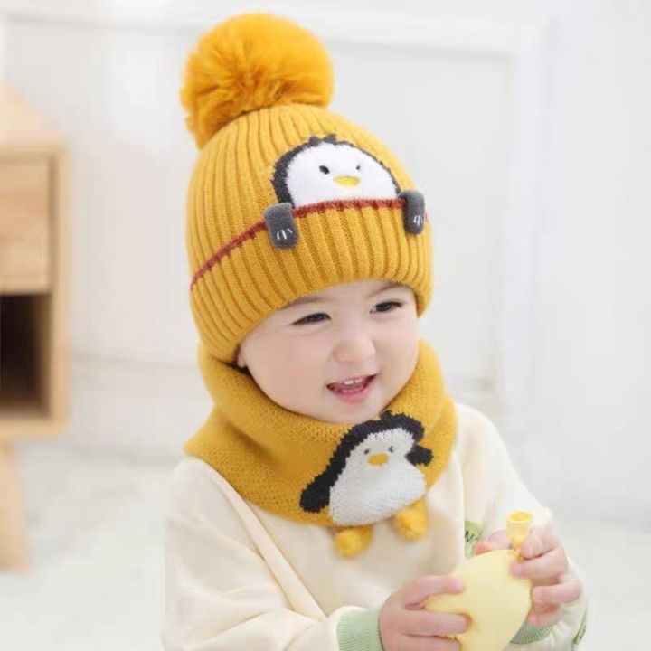 New%20Cartoon%20Penguin%20Kids%20Hat%20Scarf%20Set%20Thick%20with%20Earflaps%20Kids%20Earmuffs%20Cap%20Keep%20Warm%20Baby%20Ear%20Protection%20Hat%20Winter%20-%20Image%203