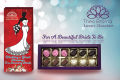 Beautiful Bride Homemade Chocolate box, Nepal Made by TheoBroma, 12 PC. 