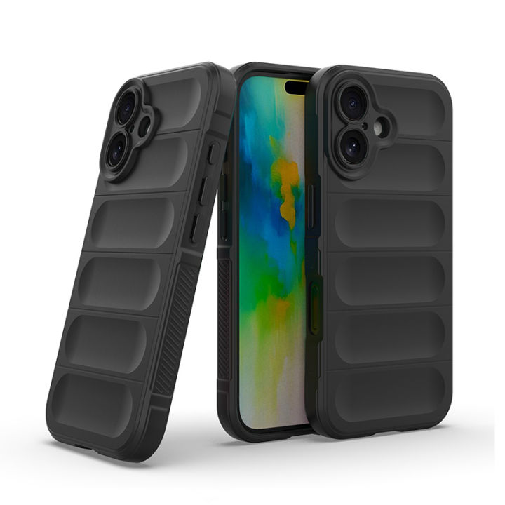 Vantime%20for%20iPhone%2016%20Pro%20Max%2015%20Plus%20iPhone%2014%20Silicone%20Case%20Camera%20Protect%20Anti-Fall%20Airbag%20Cover%20-%20Image%203