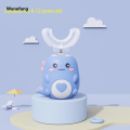 Wenefang Children U-shaped Electric Toothbrush 360 Degrees Smart Cartoon Kids silicone Toothbrush Automatic Rechargeable Sonic Toothbrush. 