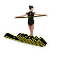 Adjustable 8 Loops Yoga Stretch Strap Fitness Resistance Ribbon Training Tension Stretching Strap for Pilates, Dance and Gymnastics. 