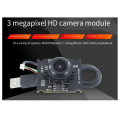 OV3660 Camera Module 3 Million Pixels USB Free Driver 110 Degree Wide-Angle Lens Support OTG for ATM Easy Install Easy to Use. 