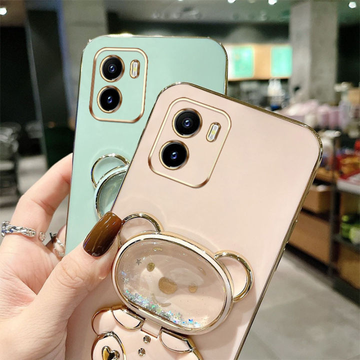 AnDyH%20Phone%20Case%20for%20Vivo%20Y15A%20Y15S%20Y01%20V2120%20V2134%20Cute%20Quicksand%20Liquid%20Bear%20Bracket%20Anti%20Drop%20Camera%20Protection%20-%20Image%205