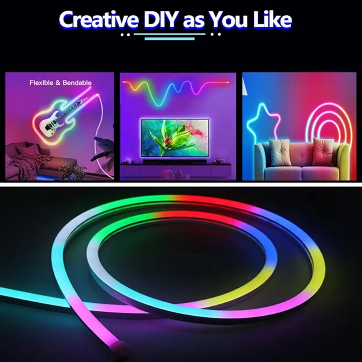 Usb Led Neon DC5V USB LED Smart Neon Strip Light | Daraz.com.np