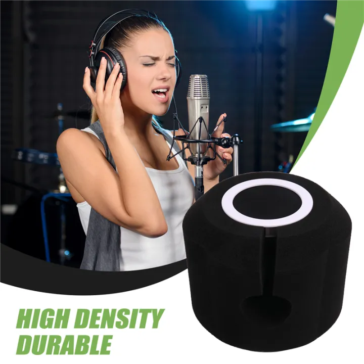 (GGBR)%20C3%20Microphone%20Wind%20Shield%20Mic%20Screen%20Acoustic%20Filter%20Acoustic%20for%20Record%20Studios%20Mic%20Sound-Absorbing%20Foam%20Black%20-%20Image%204