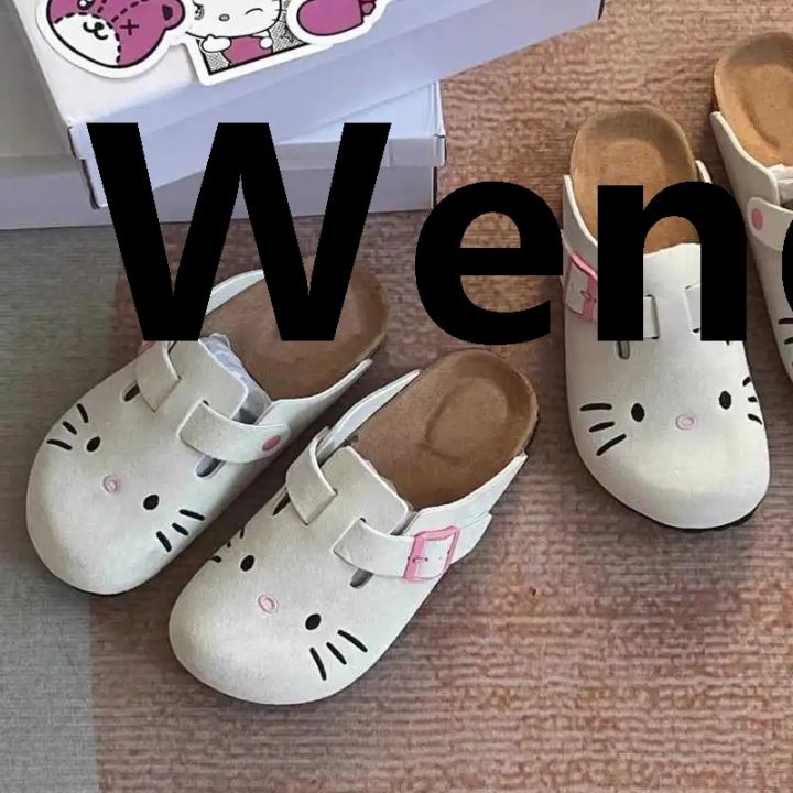 Wenefang%20Sanrio%20Hello%20Kitty%20Cute%20Anime%20Slippers%20Summer%20Female%20Thick%20Sole%20Fashion%20Flat%20Shoes%20Sweet%20Cartoon%20Outdoor%20Anti%20Slip%20Slippers%20Girl%20Gift%20-%20Image%202