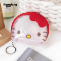 Wenefang Sanrio Hello Kitty Transparent Coin Purse Cartoon Anime Cute My 2025 Melody Kuromi Cinnamoroll Bluetooth Earphone Bag Holiday Gifts. 