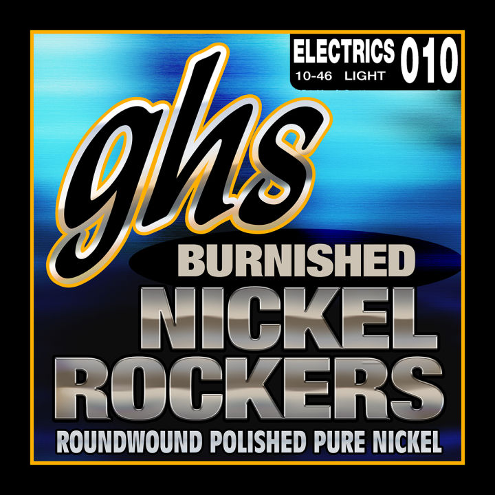 GHS Strings BNR-L Burnished Nickel Rockers Electric Guitar Strings - 10-46