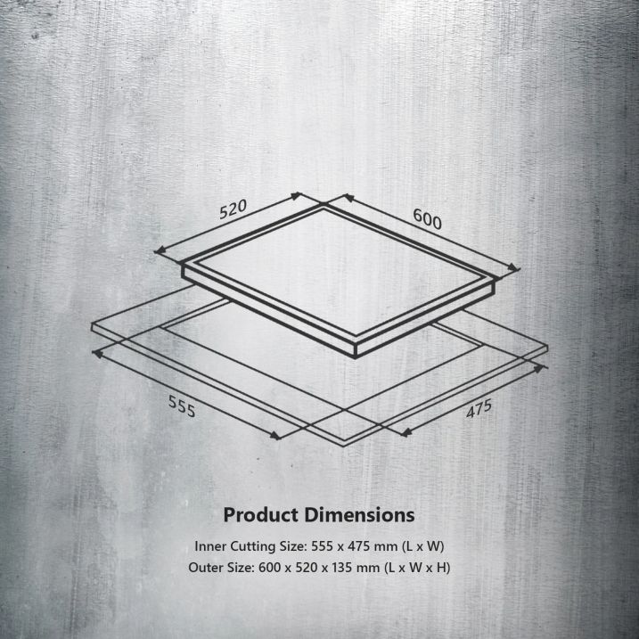 KAFF%204%20Burner%20Built-In-Hobs%20%7C%20Alton%20ALNF%20604%20%7C%2060cm%20%7C%20Auto%20Electric%20Ignition%20%7C%20Black%20Tempered%20Glass%20(8%20mm%20Thick)%20%7C%20Designer%20Anti%20Slip%20Metal%20Knob%20-%20Image%206