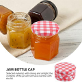 Jam Jars with Wide Mouth Screw Lids Metal Bottle Cap for Normal Jars 6.5 X 6.5 Cm Set Of 40. 