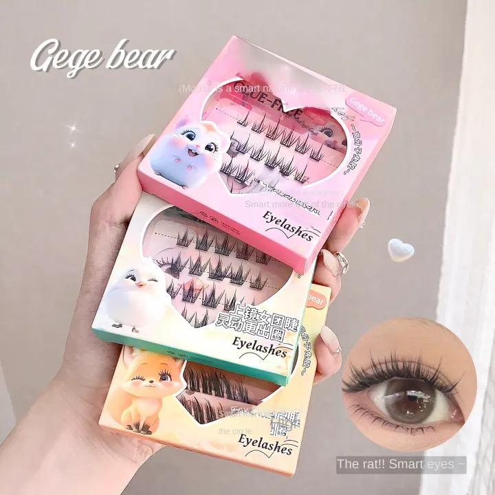 Gege%20Bear%20Cute%20Eyelashes%20Extensions,%20%2020%20Eye%20Lashes%20Clusters,%203%20Designs%20Bird,%20Mouse%20and%20Fox,%20No%20additional%20Glue%20Required,%20Easy%20Removal,%20Best%20Fake%20Lashes%20-%20Image%202