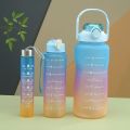 3 in 1 Water Bottles Lock Feature & Top Lid with Times Drink for Office/Home/Sports/outdoor - Water Bottles ( 2000ml-900ml-280ml). 