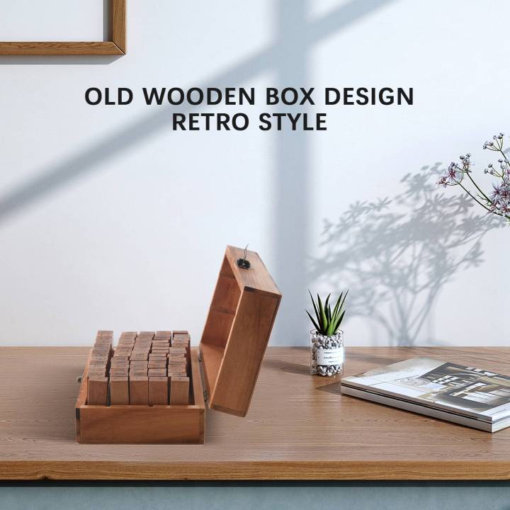 Kqueebee%20Pack%20of%2070pcs%20Rubber%20Stamps%20Set%20Vintage%20Wooden%20Box%20Case%20Alphabet%20Letters%20Number%20Craft%20(No%20Ink%20Pad%20Included)%20-%20Image%203