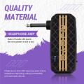 JAERBEE Mini Amp Electric Bass Headphone Amplifier 3.5mm Plug Play Auxiliary Audio Input Bass Connect CD MP3 Player. 
