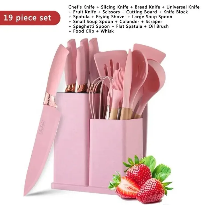 19%20Pieces%20Silicone%20Kitchen%20Utensils%20Set%20&%20Kitchen%20Knives%20With%20Chopping%20Board%20Kitchen%20Accessories%20-%20Image%205